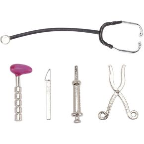 1 Set Dollhouse Care Tools Mini Doctor Set Miniature Stethoscope Doll for Mini House Model Accessory
