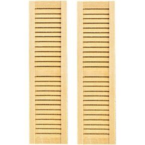 Dollhouse Miniature Small Louvered Shutter