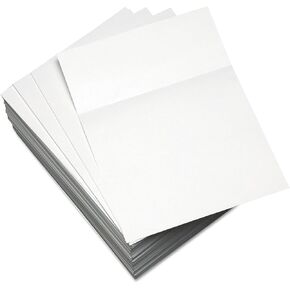 Lettermark Custom Cut-Sheet Copy Paper, 92 Bright, Micro-Perforated 3.5" from Bottom, 20 lb Bond Weight, 8.5 x 11, White, 500/Ream