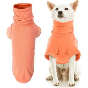 Gooby Turtle Neck Microfiber Stretch Fleece - Hot Pink, Large - Warm and Light Extra Layer for Small Dog and Medium Dog