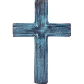الصلبان المسيحية الدينية للجدار للتعليق على الحائط من Castleore لديكور المنزل | الأفضل للمنزل والمكتب وكهدية | الحجم L 9.5 واط 6.6 بوصة | (الفضة العتيقة)