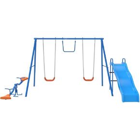 6 Station Swing Set with Seesaw