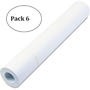 ورق نفث الحبر HP C1860A Designjet Bright White، 4.7 مل، 24 بوصة × 150 قدم، أبيض (عبوة 6)