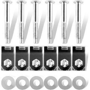 Truck Bed Mounting Hardware Kit Compatible with Ford F250 F350 F450 F550 Super Duty Truck 1999-2016 Replaces 924-311, W706640-S900, W706641-S900, W708770S436 (Including 8 Bolts, Captured Nut, Washers)