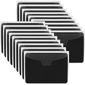 UNIMEIX Thicken 24 Pcs Magnetic Sheets for Dies Storage Stamp and Die Storage Pockets Die Cut Storage for Card Making (12 Pcs Sheets+ 12 Pcs Bags, 1.5 mm Thickness
