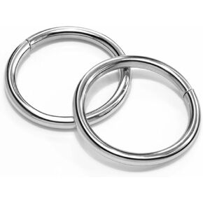 12Pack 1-1/2" O Rings Metal Buckle Loops Crafts Purse Bag Webbing Strap Backpack Making Dog Leash Collar Hardware (Assorted Color)