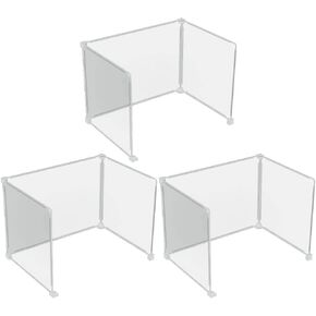 Zerodeko 3pcs Transparent Partition Oil Desk Divider Portable Desk Classroom Privacy Desks Coverage Sneeze Guard Sneeze Shield Student Plastic Accessories Translucent
