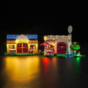 VONADO LED Light Kit Compatible with Lego Nook's Cranny & Rosie's House 77050 (No Models Only Light) Creative Lighting Set Accessories Compatible with Animal Crossing Lego 77050 Building Set