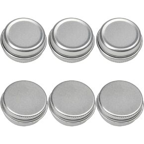 Othmro 6pcs 0.3oz Metal Round Tins Aluminum Tin Cans Containers with Screw Lid, 35*18mm(DxH) Silver tin cans for Salve, Spices, Lip Balm, Tea or Candies 10ml