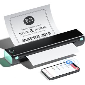 Phomemo M08F Pro Portable Printer Wireless Travel, [Upgrade] Portable Thermal Printer Support 8.5" X 11" US Letter, Inkless Bluetooth Printer Compatible with iOS, Android, PC for Travel, Office, Home