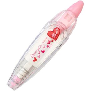 Correction Tape Pen Love Heart Pattern Printing Correction Tape Decorative Corrector Tape for DIY Scrapbooking Diary Decoration