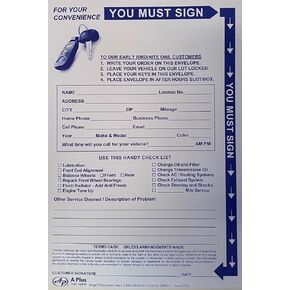 Drop Off Envelope - After Hours Service Drop Off Envelope EBNO-1 7210 (W16) (100 Qty.)