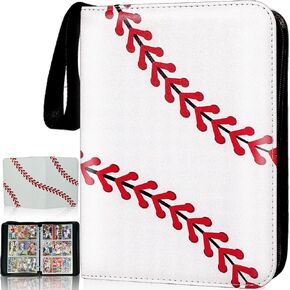 Card Binder 900 Pockets, Trading Card Binder with Sleeves, Baseball Card Binder, Trading Card Albums Sports Card Binder Collectible Fits 900 Cards with 50 Removable Sleeves
