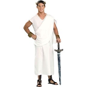 Forum Novelties mens Teenz Unisex Toga Adult Sized Costumes, White, Teen US