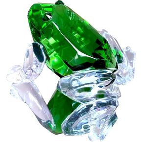 Crystal Frog Figurines Collection Glass Vivid Animal Paperweight Table Ornament Decor Kids Birthday Gifts Home Table Decor