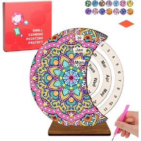 Diamond Art Centerpieces Decorations, Calendar Diamond Art Kits for Adults with Diamond Art Accessories Tools Diamond Art Painting Home Decor Kit, Countdown Christmas & New Year Gifts