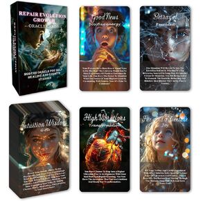 Healing Oracle Cards Deck, Oracle Cards Set, Oracle Cards for Beginners, Self-Healing Tool, That Helps You Discover What Needs to Shift Or Release for Your Highest Good!