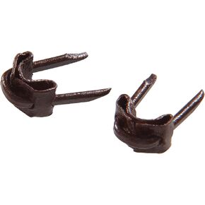 Hillman 122652 Insulated Staples, 5 x 1/2", Brown
