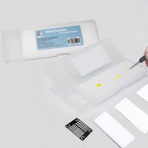 Wet Palette Moisturizing Tray Miniatures Paint Pallet Pigment Palette for Acrylic Paints, Miniature Craft Painting Coloring Tool