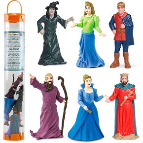 Safari Ltd. Days of Old TOOB - Figurine of Wizard, Witch, Queen, King, Princess, and Prince - Medieval Toy Set for Boys, Girls, and Kids Ages 3+