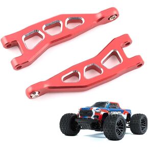 RC Rear Upper Suspension Arms Aluminum Alloy Upgrade Parts for Arrma 1/18 Granite Grom Mega 380 Brushed 4X4 Monster Truck & Typhon Grom Mega 380 Brushed 4X4 Small Scale Buggy, Black (2PCS)