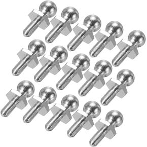 MECCANIXITY M3xL15mm Lever Steering Linkage Tie Rod Ball Head Link Joint End for RC Crawler Car Pack of 16
