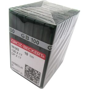 GROZ-BECKERT Needle in CKPSMS Clear Plastic Box- 100 GROZ-BECKERT GEBEDUR 135X17 DPX17 Titanium Sewing Machine Needles (Needle Size:23/160)