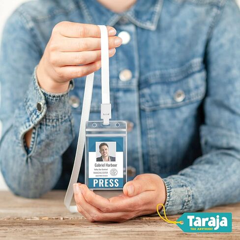 100 Pack Clear Luggage Tags Bag Tags Holder Identification ID Card Badge Holder with Luggage Tag Loop Straps for Business Travel and Office Supplies in Saudi Arabia