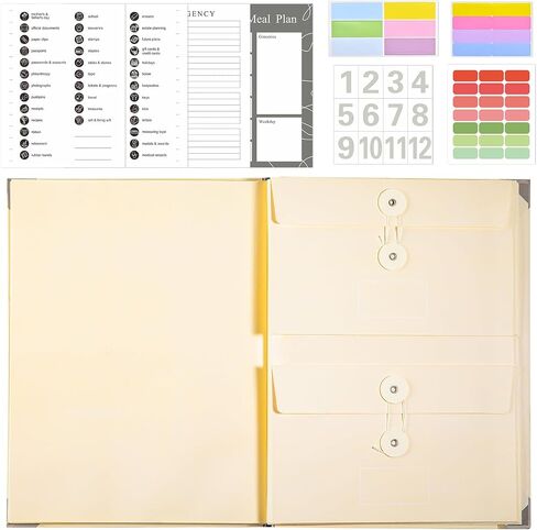 Document Organizer Folio - Essential Binder for Important Papers, ' in Case I Go Missing Binder' File Organizer with Pockets for Office, School, and Work。 (Pink) in Saudi Arabia