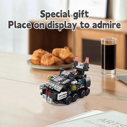 SWAT Armored Vehicle Building Set, 117 PCS Mini Military Building Blocks, Military Sets for Boys and Girls Age 6 and Up in Saudi Arabia