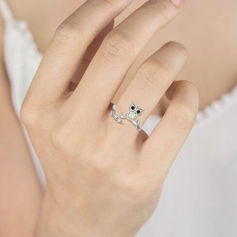 Axolotl Ring 925 Sterling Silver - Adjustable Open Heart Cubic Zircon Rings Cute Animal Jewelry Promise Gifts for Women Girls Teen in Saudi Arabia