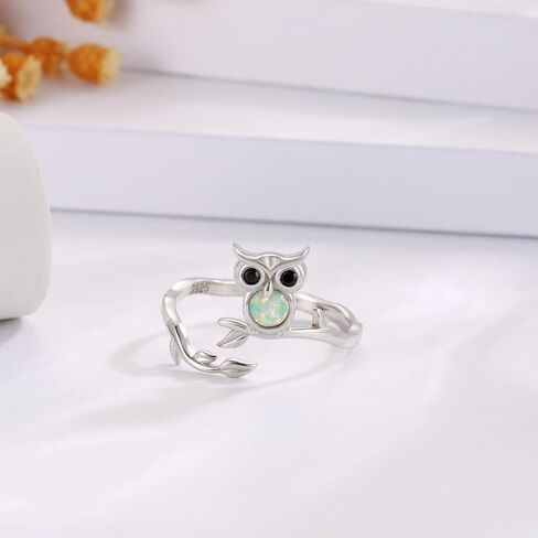 Axolotl Ring 925 Sterling Silver - Adjustable Open Heart Cubic Zircon Rings Cute Animal Jewelry Promise Gifts for Women Girls Teen in Saudi Arabia