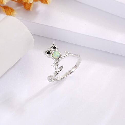 Axolotl Ring 925 Sterling Silver - Adjustable Open Heart Cubic Zircon Rings Cute Animal Jewelry Promise Gifts for Women Girls Teen in Saudi Arabia
