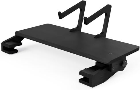 POÄNG Lap Desk and Workstation Attachment with laptop riser brackets - Attachable Lap Desk Compatible with IKEA POÄNG chairs (Chair sold separately) - Black Birch Color in Saudi Arabia