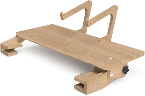 POÄNG Lap Desk and Workstation Attachment with laptop riser brackets - Attachable Lap Desk Compatible with IKEA POÄNG chairs (Chair sold separately) - Black Birch Color in Saudi Arabia