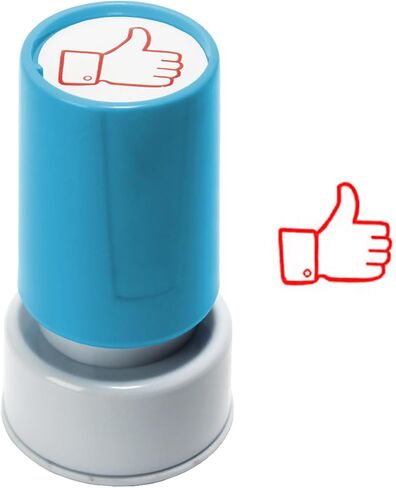 Round Teacher Stamp for Classroom - Thumbs UP Self-Inking Stamp- Red Ink in Kuwait