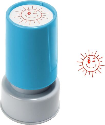Round Teacher Stamp for Classroom - Thumbs UP Self-Inking Stamp- Red Ink in Kuwait
