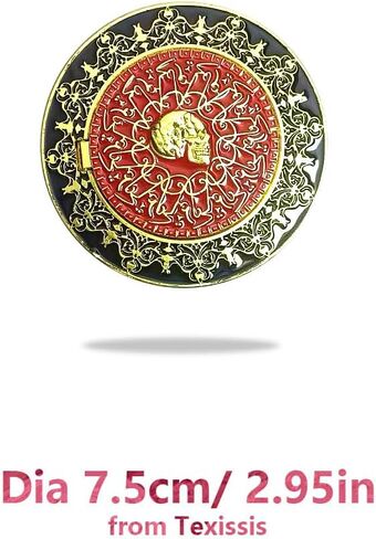 John Wick Blood Oath Marker & Necklace Set - Upgrated John W Coin with Finger Print, Fine Collectible Novelty Metal Coins Movie Prop for Fanss in Saudi Arabia