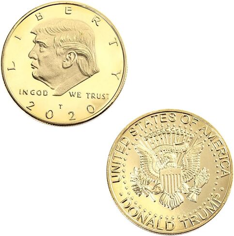 Donald Trump Challenge Coins 2020 - President Commemorative Coin Collectibles, Gold Plated Presidential Novelty Coin 1 pcs in Saudi Arabia