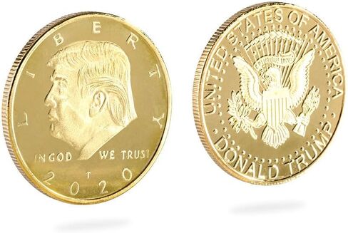 Donald Trump Challenge Coins 2020 - President Commemorative Coin Collectibles, Gold Plated Presidential Novelty Coin 1 pcs in Saudi Arabia