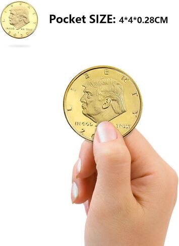Donald Trump Challenge Coins 2020 - President Commemorative Coin Collectibles, Gold Plated Presidential Novelty Coin 1 pcs in Saudi Arabia