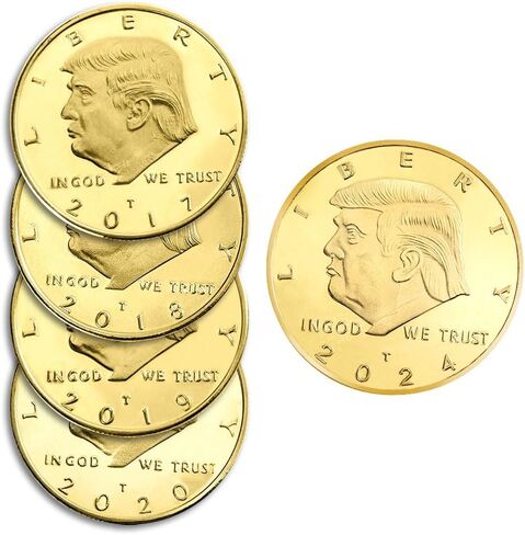 Donald Trump Challenge Coins 2020 - President Commemorative Coin Collectibles, Gold Plated Presidential Novelty Coin 1 pcs in Saudi Arabia