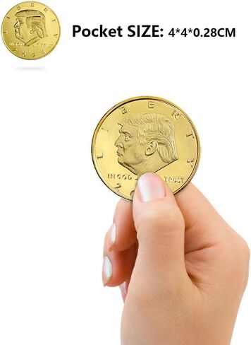 Donald Trump Challenge Coins 2020 - President Commemorative Coin Collectibles, Gold Plated Presidential Novelty Coin 1 pcs in Saudi Arabia