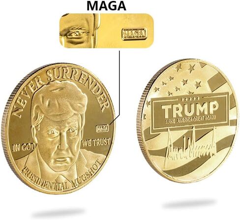 Donald Trump Challenge Coins 2020 - President Commemorative Coin Collectibles, Gold Plated Presidential Novelty Coin 1 pcs in Saudi Arabia