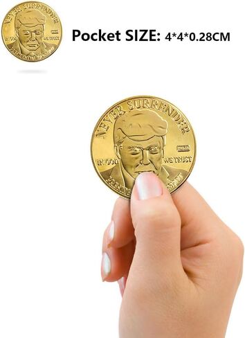 Donald Trump Challenge Coins 2020 - President Commemorative Coin Collectibles, Gold Plated Presidential Novelty Coin 1 pcs in Saudi Arabia