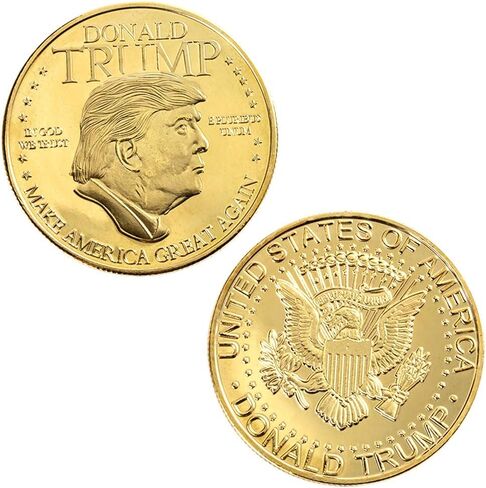 Donald Trump Challenge Coins 2020 - President Commemorative Coin Collectibles, Gold Plated Presidential Novelty Coin 1 pcs in Saudi Arabia