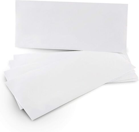 Aimoh 500#9 Security White Envelopes, GUMMED Closure, Premium Security Tint Pattern - No Window, EnveGuard, Size 3-7/8 x 8-7/8 Inches - White - 24 LB - 500 Count (30128) in Kuwait