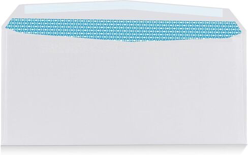 Aimoh 500#9 Security White Envelopes, GUMMED Closure, Premium Security Tint Pattern - No Window, EnveGuard, Size 3-7/8 x 8-7/8 Inches - White - 24 LB - 500 Count (30128) in Kuwait