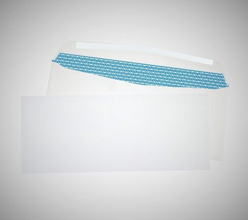 Aimoh 500#9 Security White Envelopes, GUMMED Closure, Premium Security Tint Pattern - No Window, EnveGuard, Size 3-7/8 x 8-7/8 Inches - White - 24 LB - 500 Count (30128) in Kuwait