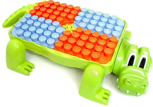 Boley Roo Crew: Block Set - 75 Pieces - Assorted Lid Color, Building Activity Set, Colorful Blocks & Storage Container, Toddlers & Kids Ages 2+ in Saudi Arabia